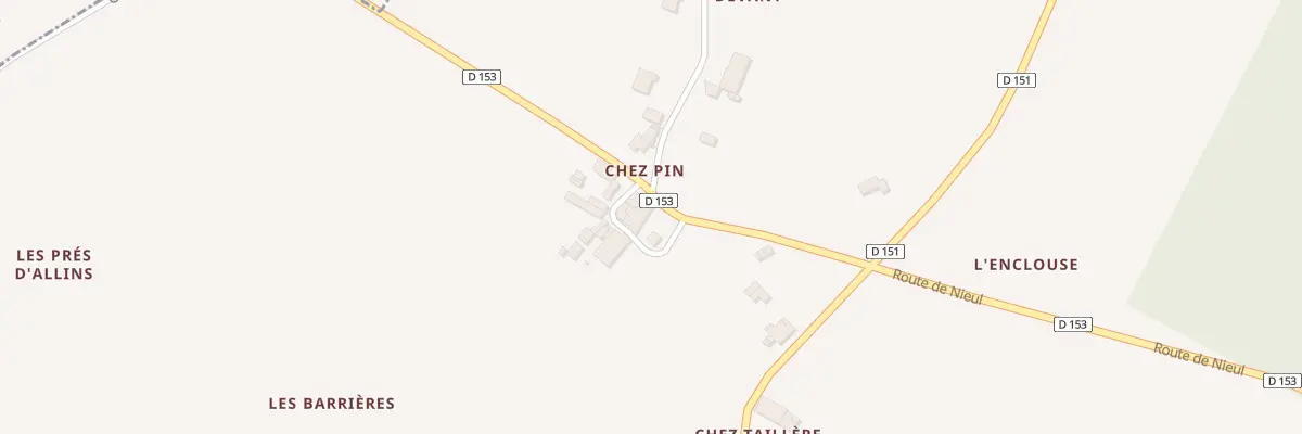 Plan du 11 Rte de Nieul à Allas-Bocage