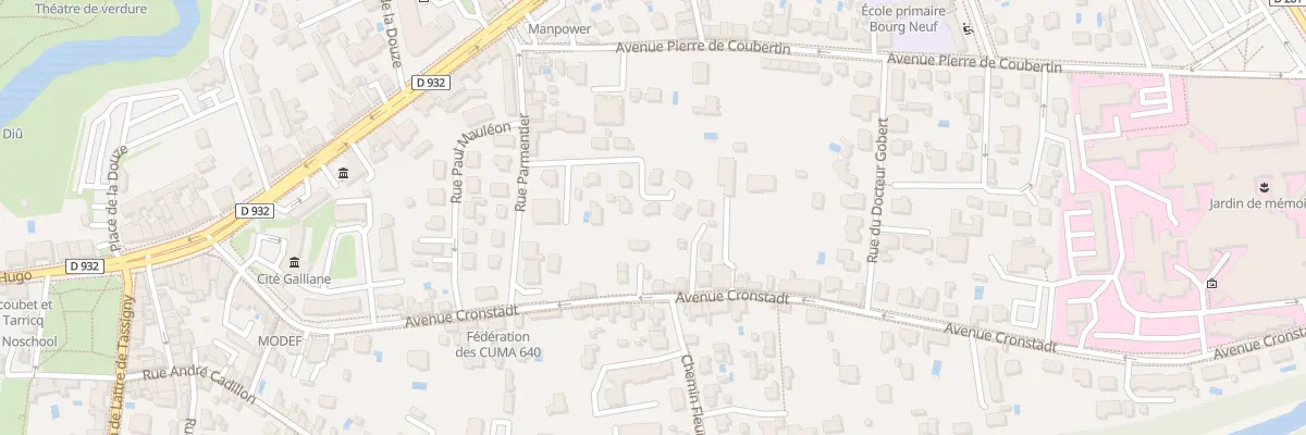 Plan du 10 Rue Baptiste Marcet à Mont-de-Marsan