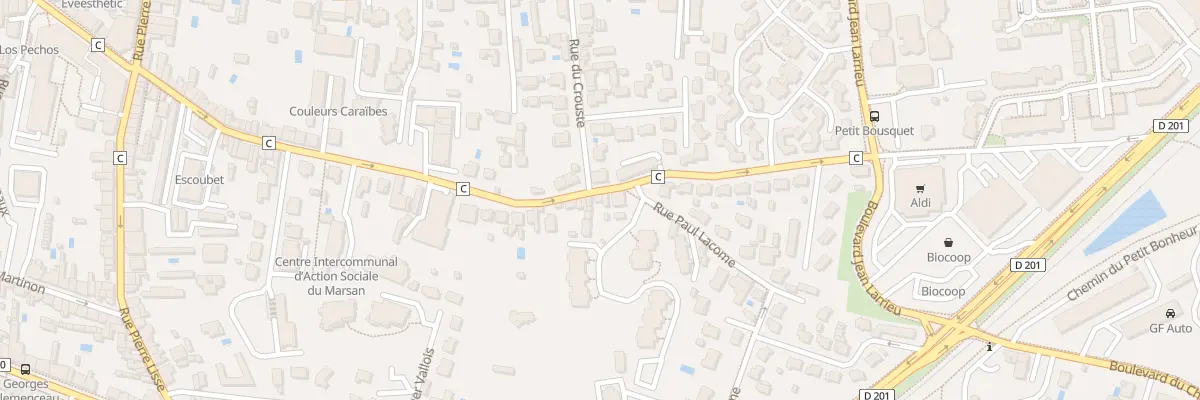 Plan du 542 Rue de la Croix Blanche à Mont-de-Marsan