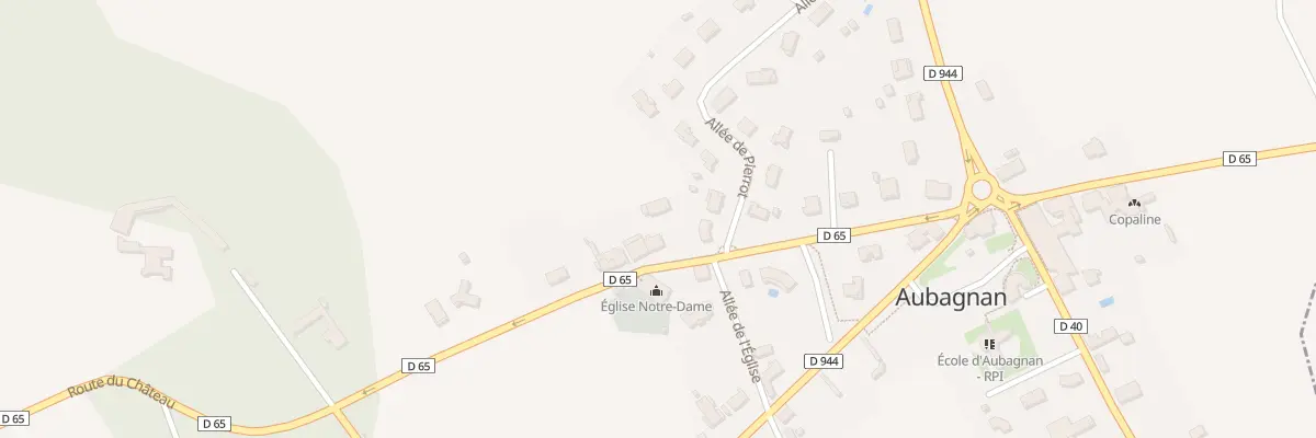 Plan du 242 Rte du Château à Aubagnan