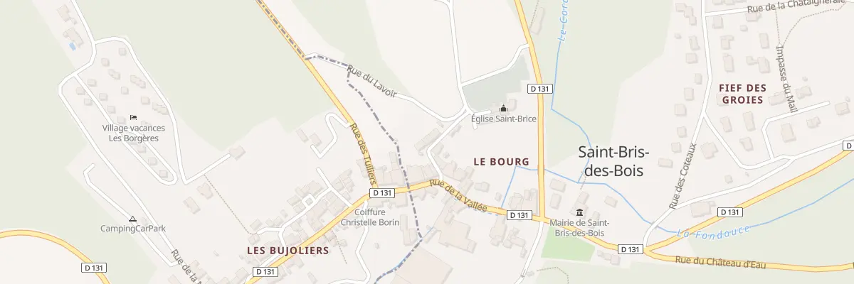 Plan du 3 Rue de l’Eglise à Saint-Bris-des-Bois