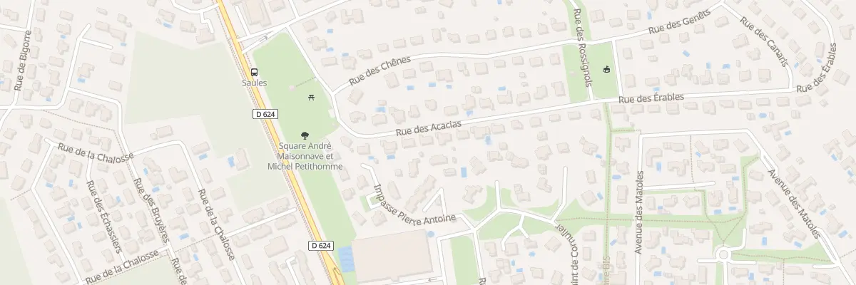 Plan du 10 Rue des Acacias à Mont-de-Marsan