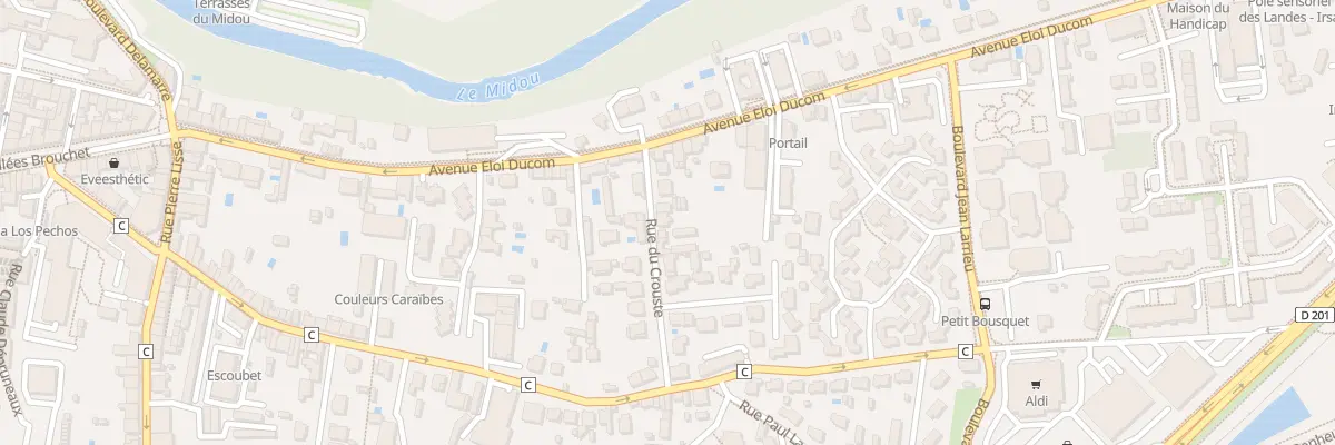 Plan du 7 Rue du Crouste à Mont-de-Marsan