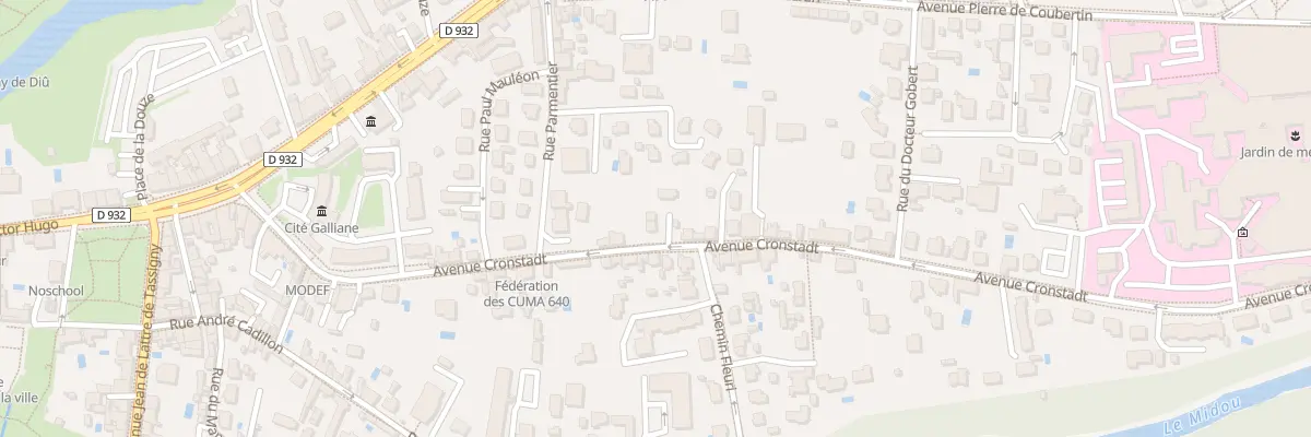 Plan du 355 Av Cronstadt à Mont-de-Marsan