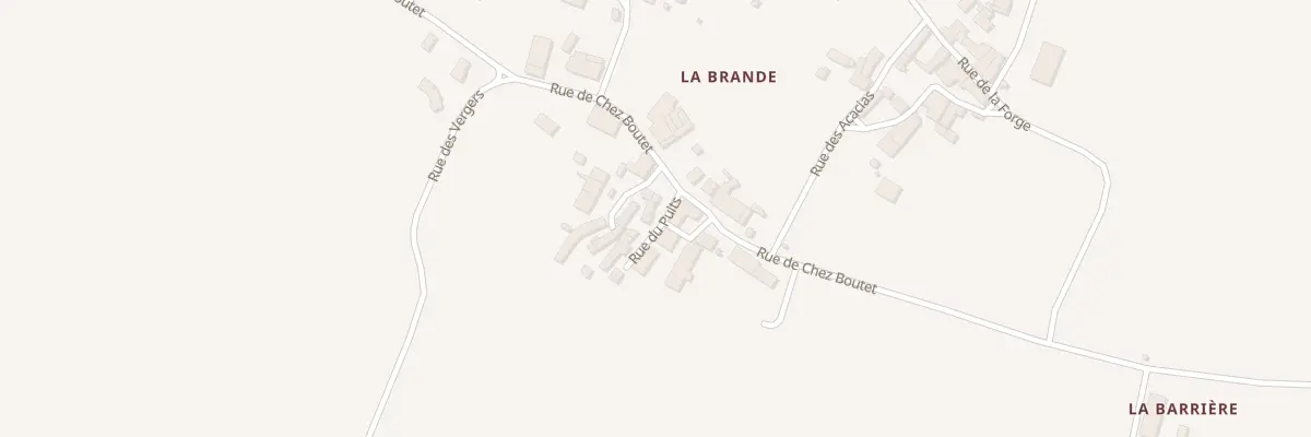Plan du 2 Rue du Puits à Biron