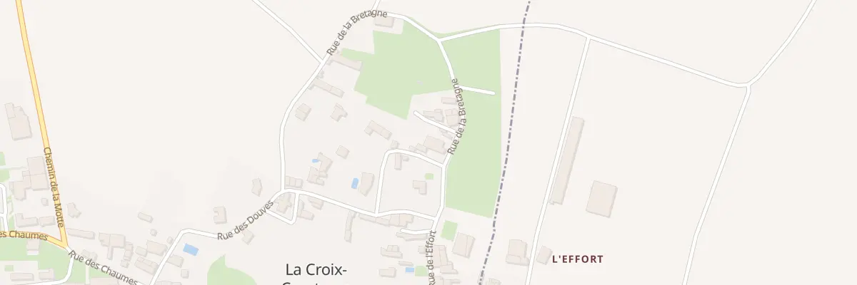 Plan du 1B Rue de la Bretagne à La Croix-Comtesse