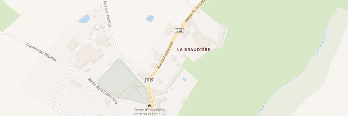 Plan du 89 Rue de Parthenay à Fenioux