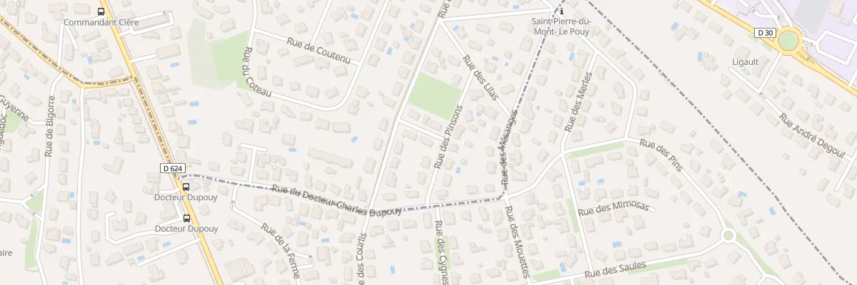 Plan du 4 Rue des Peupliers à Mont-de-Marsan