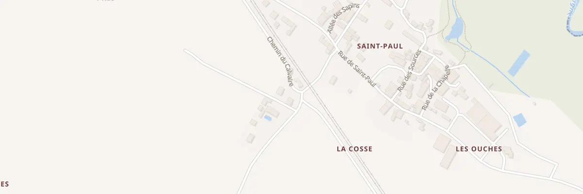 Plan du 1 Che du Calvaire à Clion