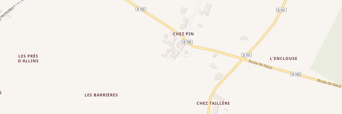 Plan du 3 Che des Tuyas à Allas-Bocage