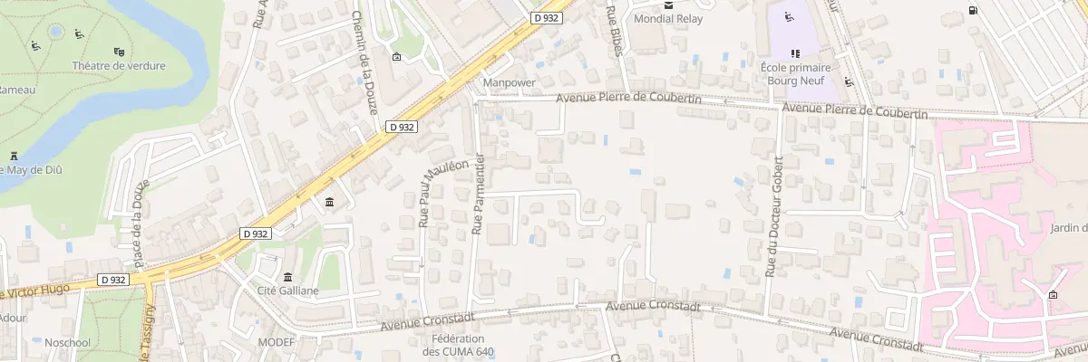 Plan du 5 Rue Baptiste Marcet à Mont-de-Marsan