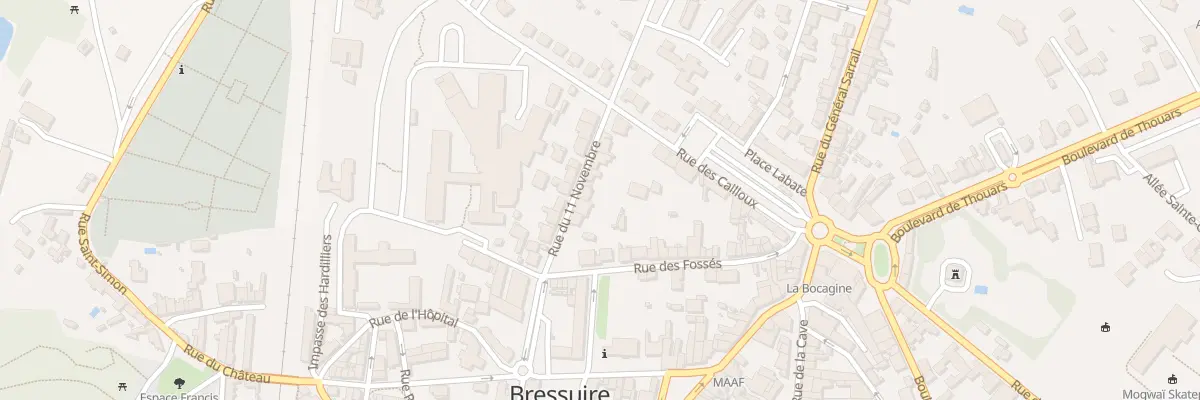 Plan du 10 Rue du Onze Novembre à Bressuire