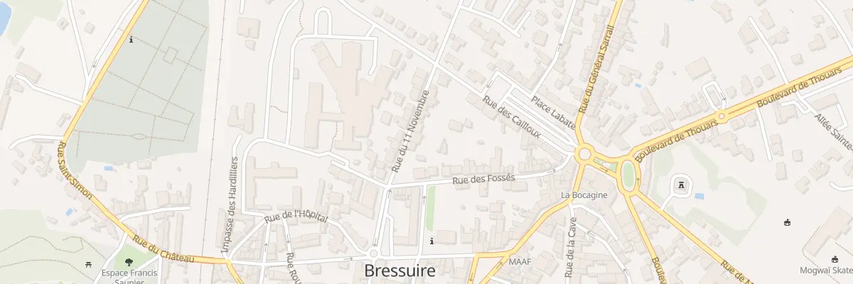 Plan du 8 Rue du Onze Novembre à Bressuire