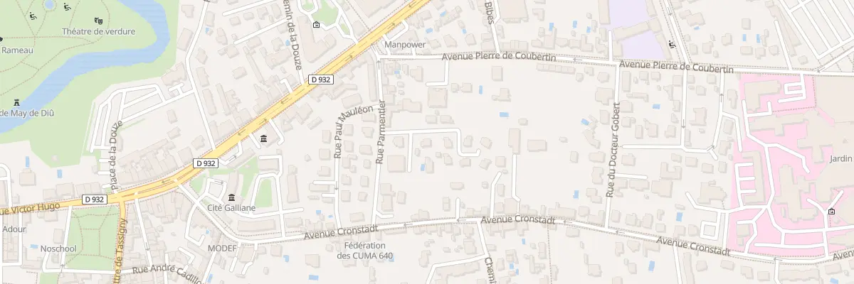 Plan du 4 Rue Baptiste Marcet à Mont-de-Marsan