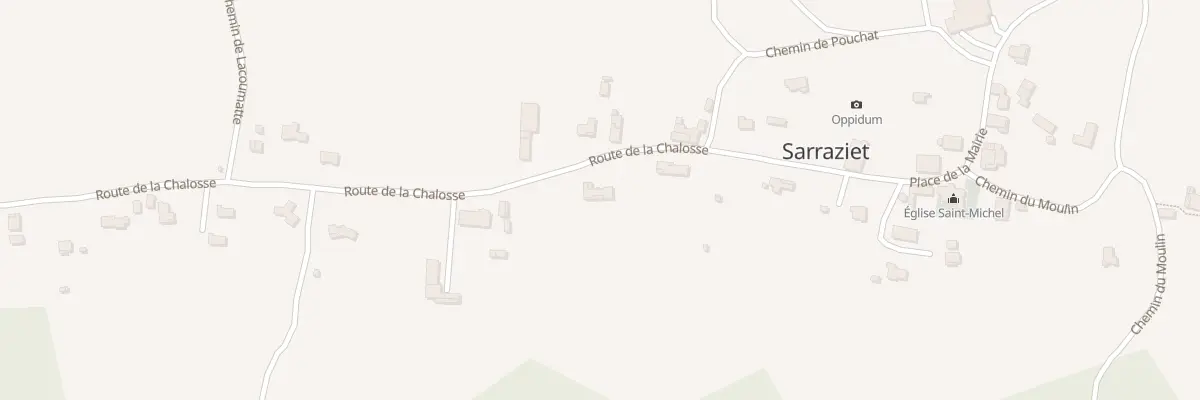 Plan du 240 Rte de la Chalosse à Sarraziet
