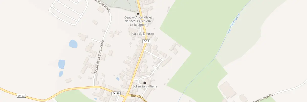 Plan du 15 Rue de la Cure à Fenioux