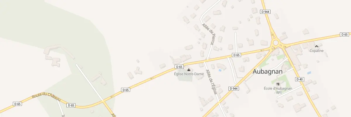 Plan du 262 Rte du Château à Aubagnan