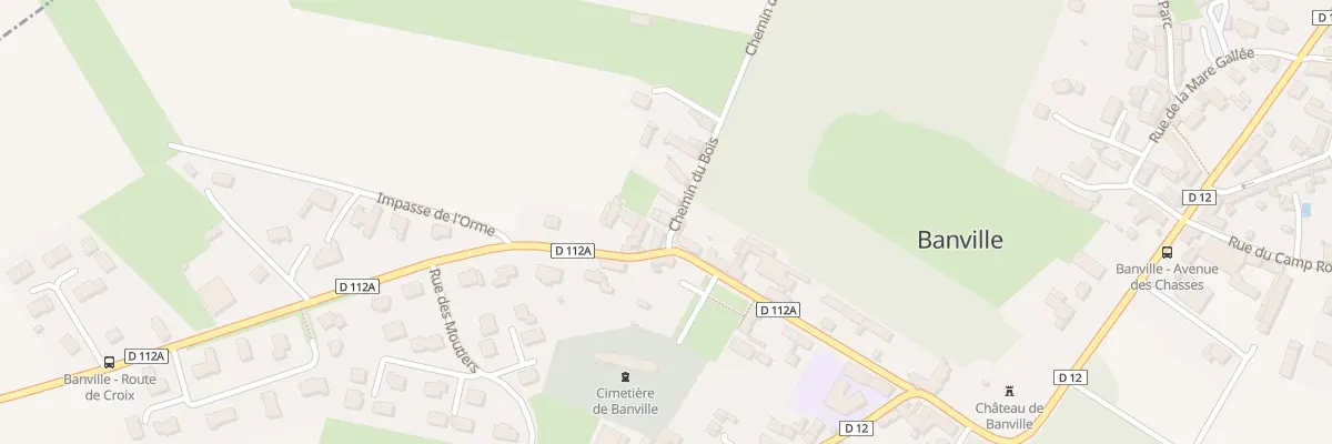 Plan du 1 Che du Bois à Banville