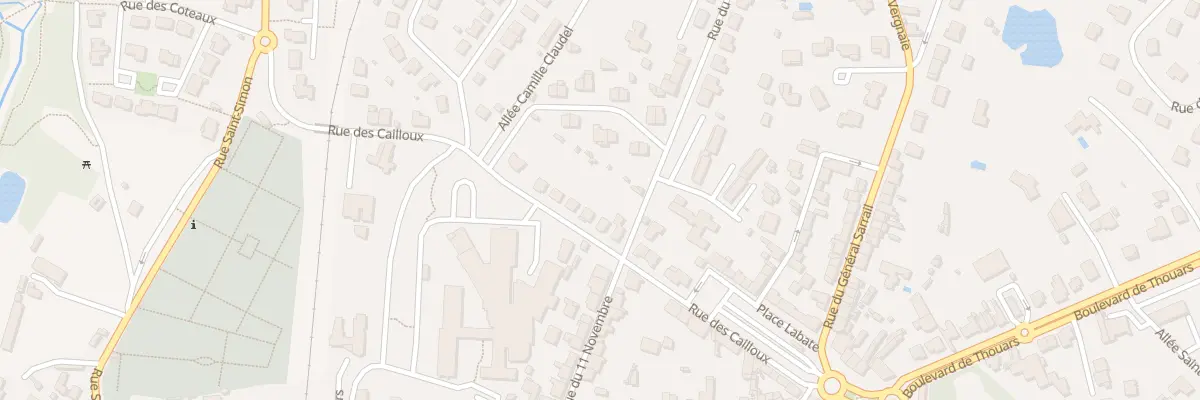 Plan du 12 Rue des Cailloux à Bressuire