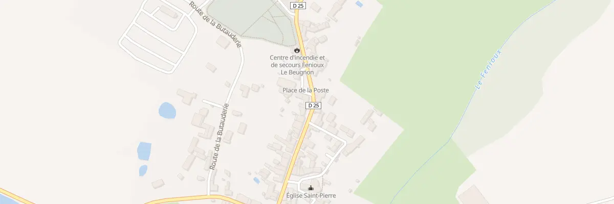Plan du 50 Rue de Parthenay à Fenioux
