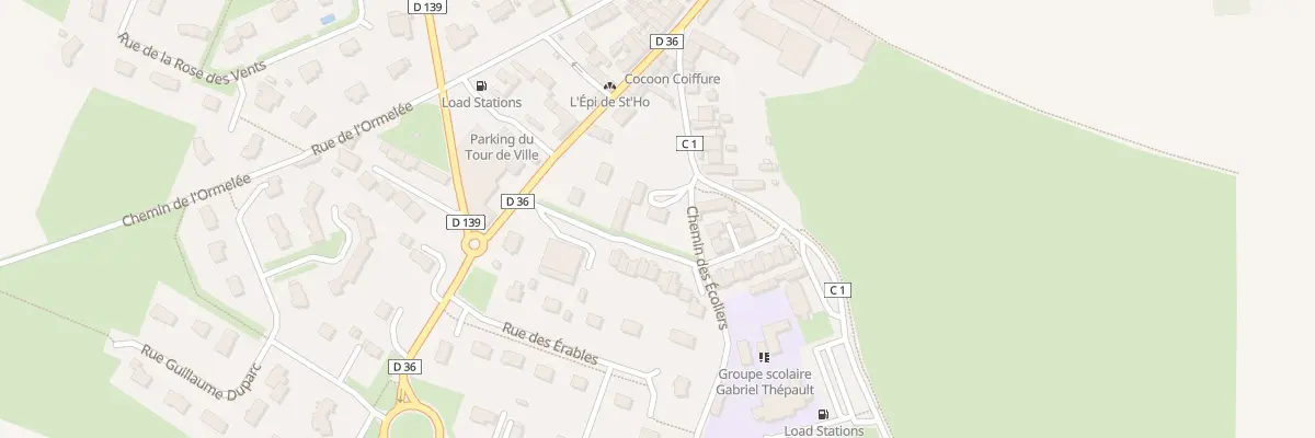 Plan du 5077 Rue des Écoles à Sainte-Honorine-du-Fay