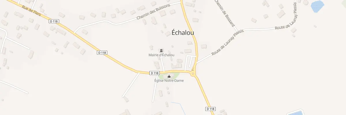 Plan du 6 Rue de Flers à Échalou