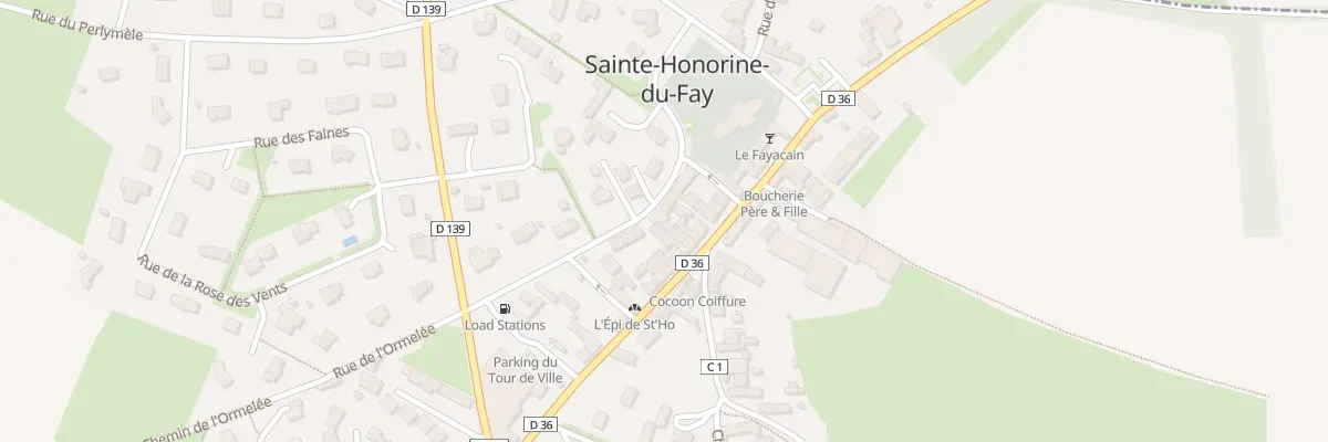 Plan du 8 Rue du Tour de Ville à Sainte-Honorine-du-Fay