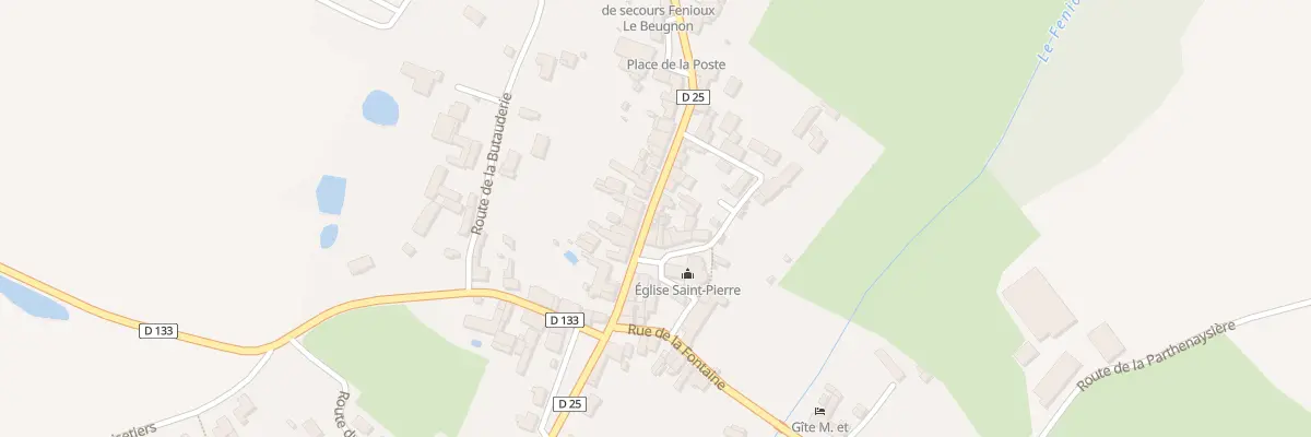 Plan du 37B Rue de Parthenay à Fenioux
