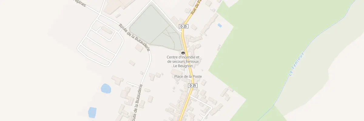 Plan du 52 Rue de Parthenay à Fenioux
