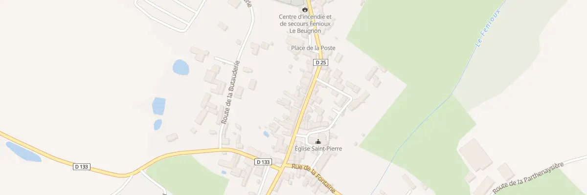 Plan du 36 Rue de Parthenay à Fenioux