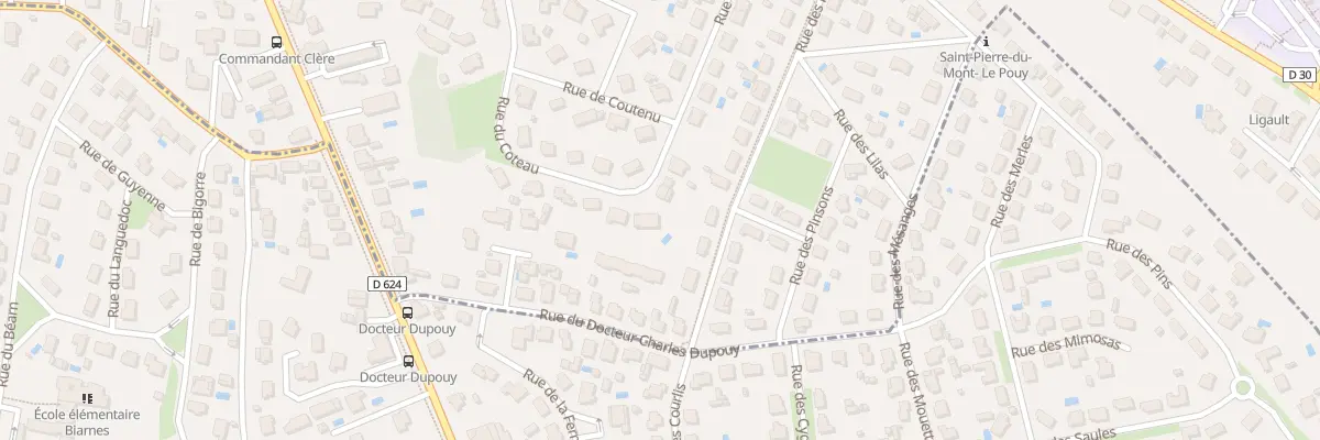 Plan du 34 Rue du Coteau à Mont-de-Marsan