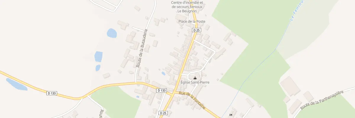 Plan du 32 Rue de Parthenay à Fenioux