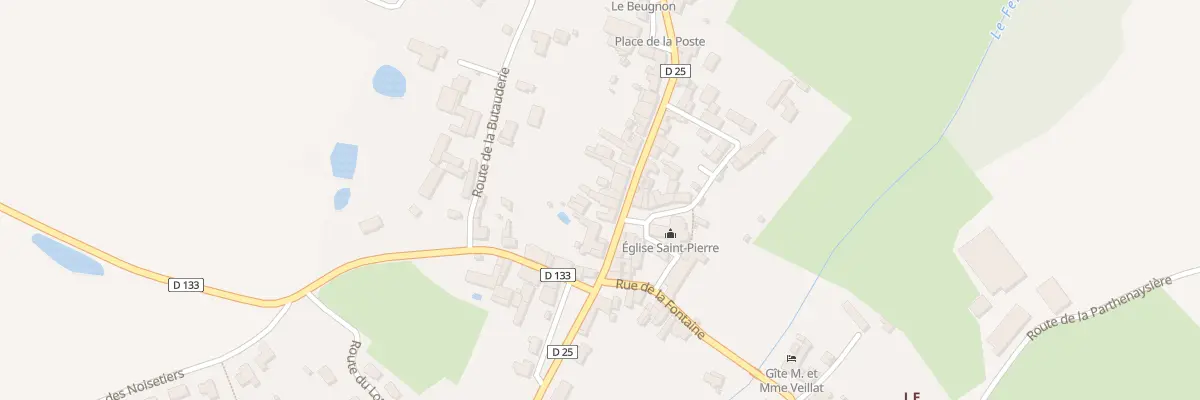 Plan du 26 Rue de Parthenay à Fenioux