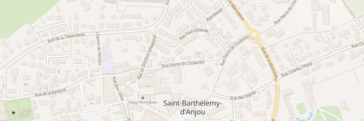 Plan du 19 Rue Pierre de Coubertin à Saint-Barthélemy-d’Anjou