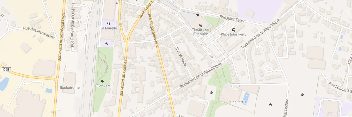 Plan du 15 Rue Voltaire à Bressuire