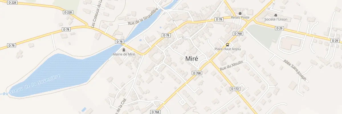 Plan du 8 Rue des Ecoles à Miré