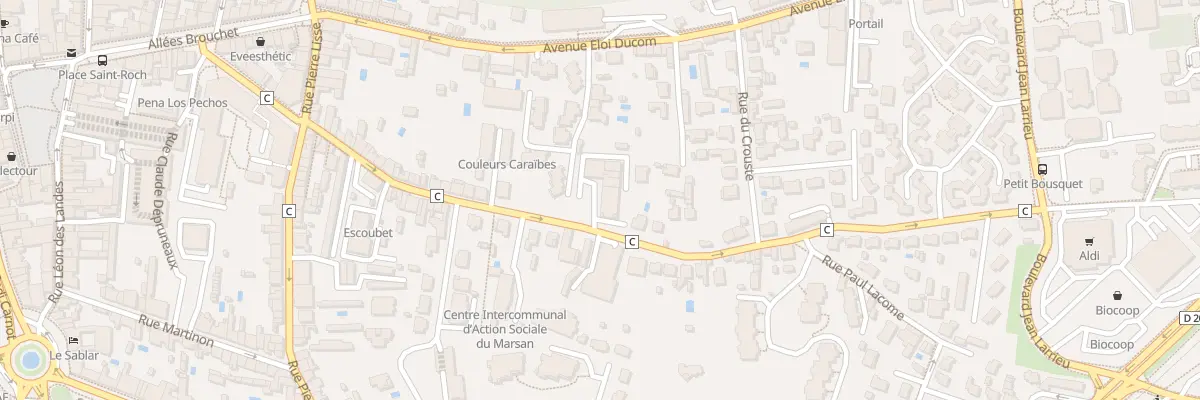 Plan du 389 Rue de la Croix Blanche à Mont-de-Marsan