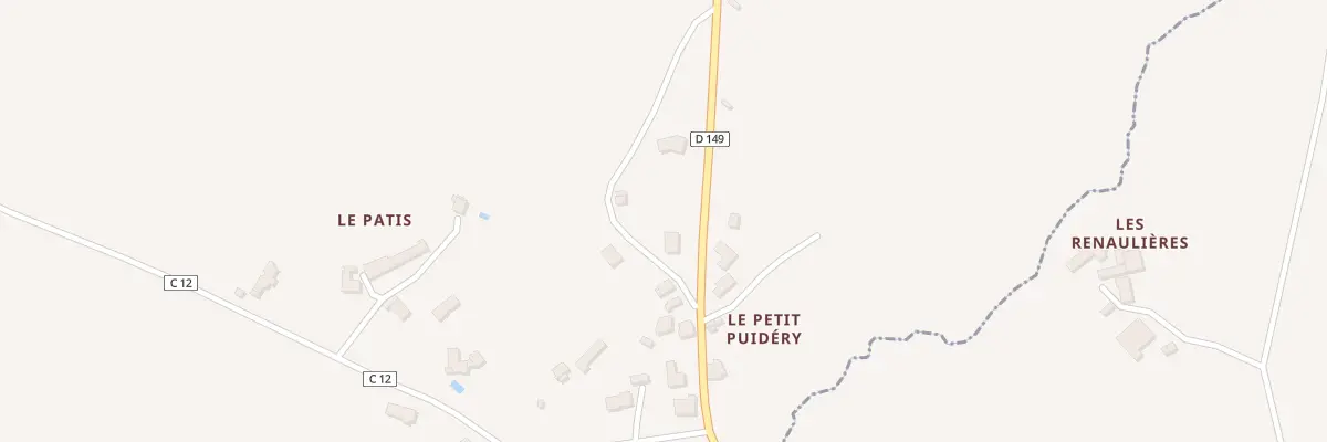 Plan du 14 Le Petit Puidéry à Chanteloup