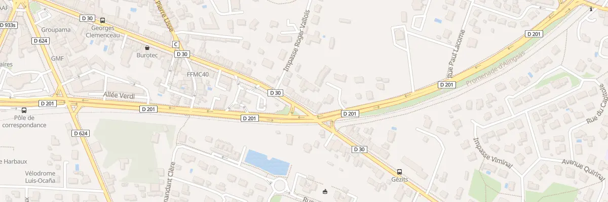 Plan du 483 Av Georges Clémenceau à Mont-de-Marsan
