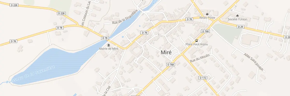 Plan du 10 Rue des Ecoles à Miré