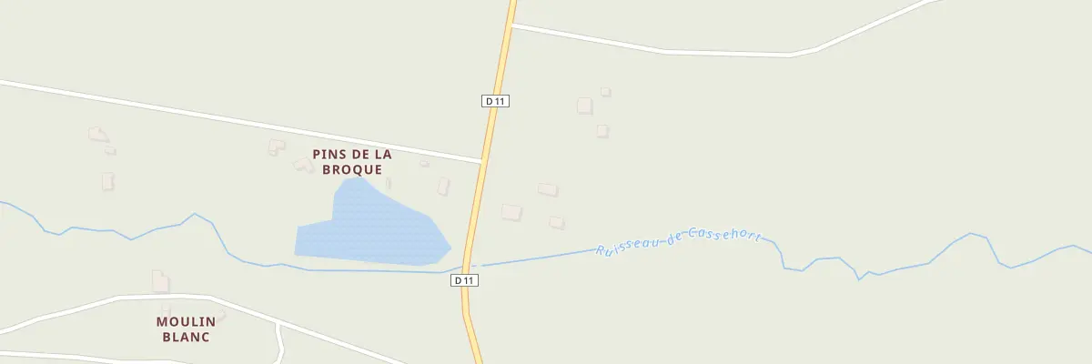 Plan du 2 Pins de la Broque à Saint-Symphorien