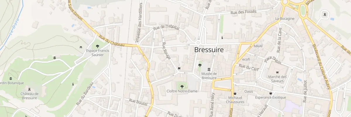 Plan du 10 Rue Rouge à Bressuire