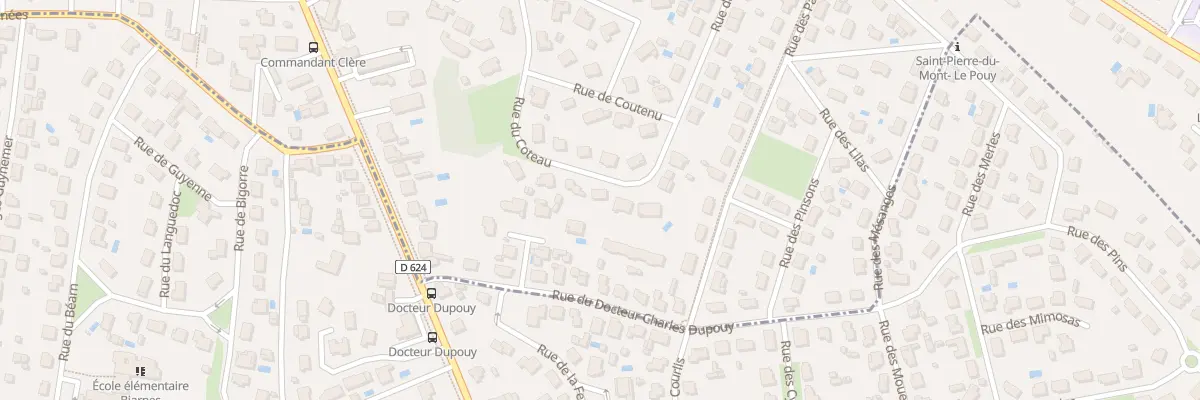 Plan du 30 Rue du Coteau à Mont-de-Marsan