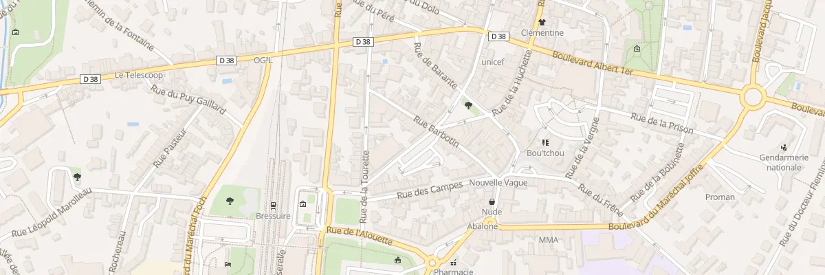 Plan du 9 Rue Barbotin à Bressuire