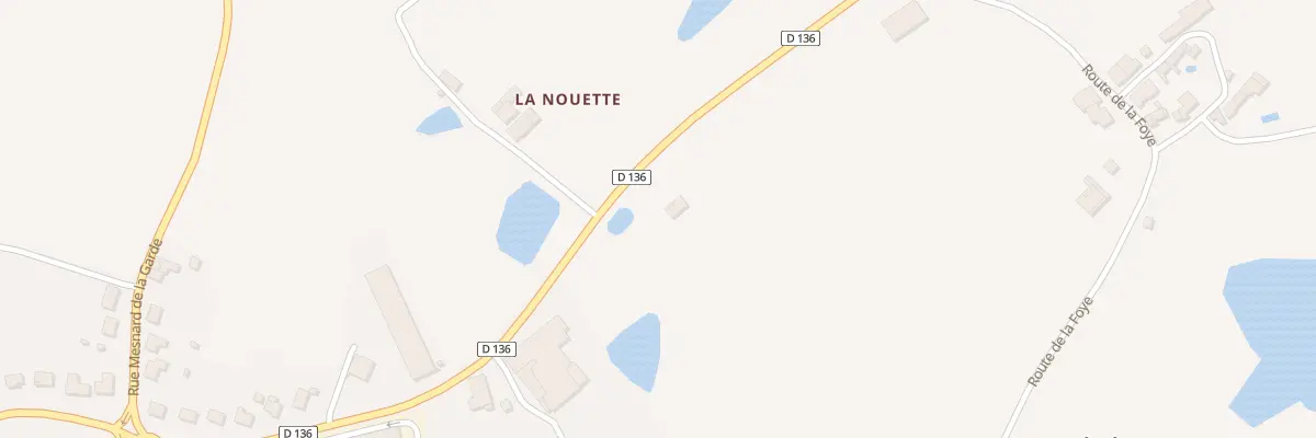 Plan de Rte de la Chapelle St Laurent à Largeasse