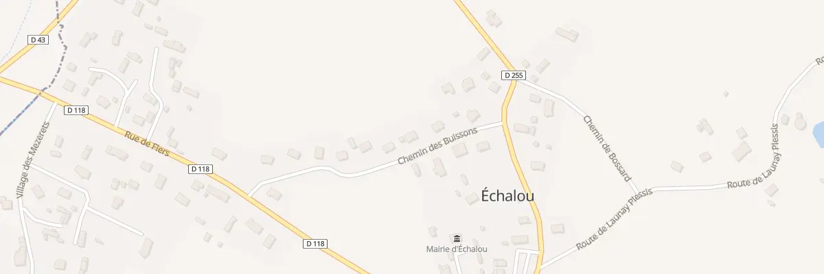 Plan du 8  à Échalou