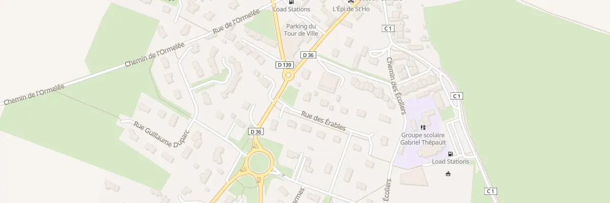 Plan du 1 Rue des Érables à Sainte-Honorine-du-Fay