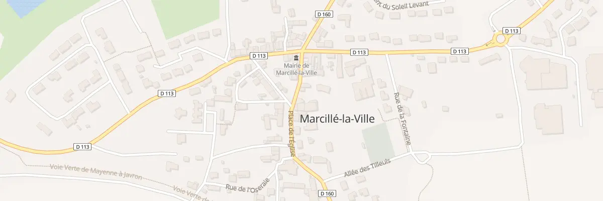 Plan du 9 Pl de l’Eglise à Marcillé-la-Ville
