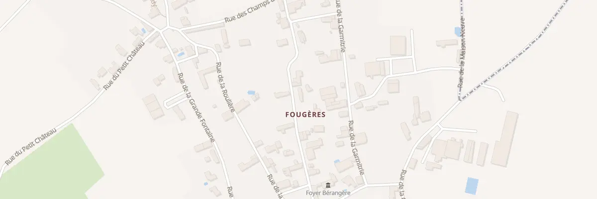 Plan du 14 Rue de la Fontaine des Loges à Béceleuf