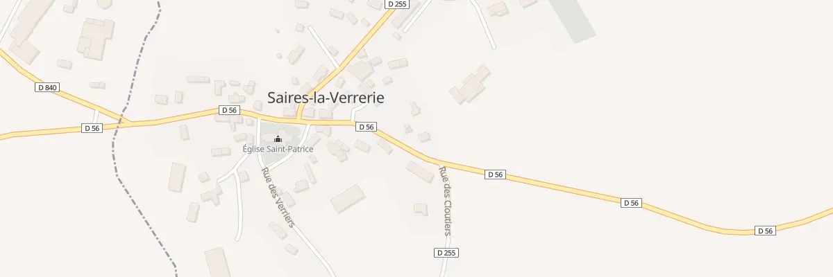 Plan du 15 Rue des Aumones à Saires-la-Verrerie